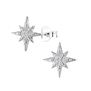 Silver Star Stud - Rhodium P