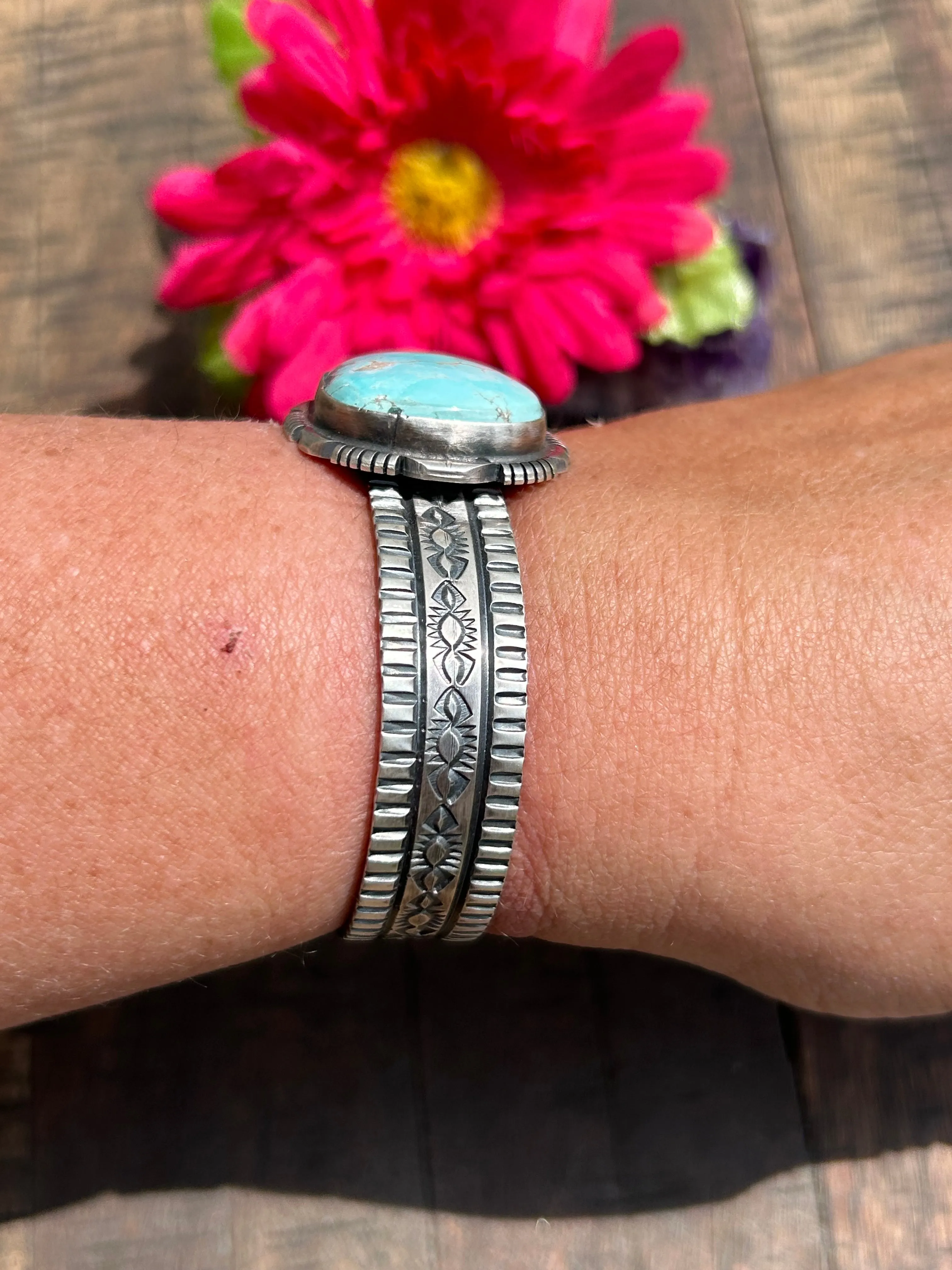 Single Stone Kingman Cuff- B