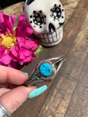 Single Stone Sleeping Beauty Baby Cuff