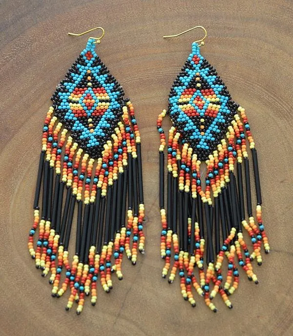 Southwest beaded earrings