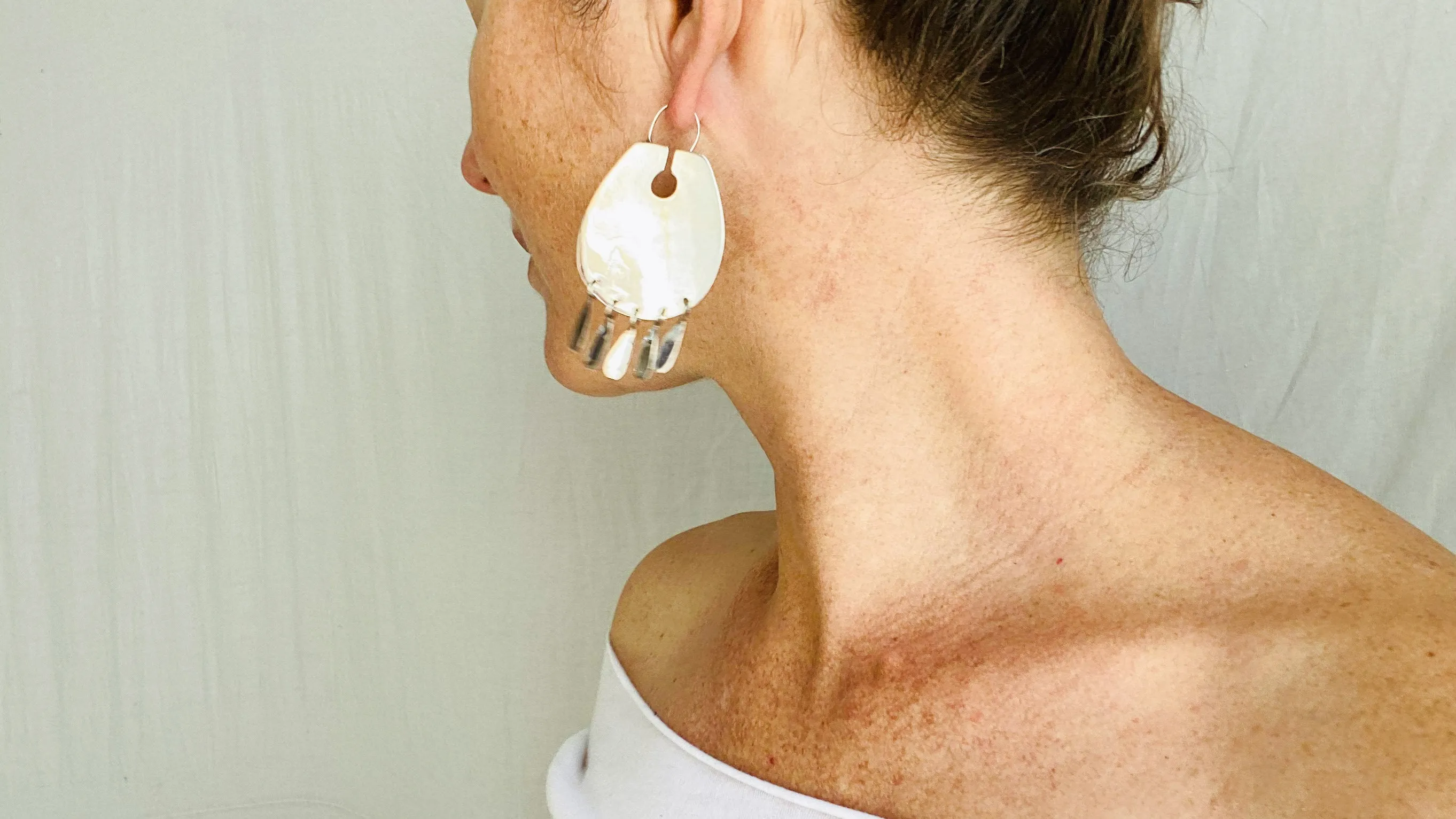 Sterling Silver Fringe Earrings. Atelier Aadya