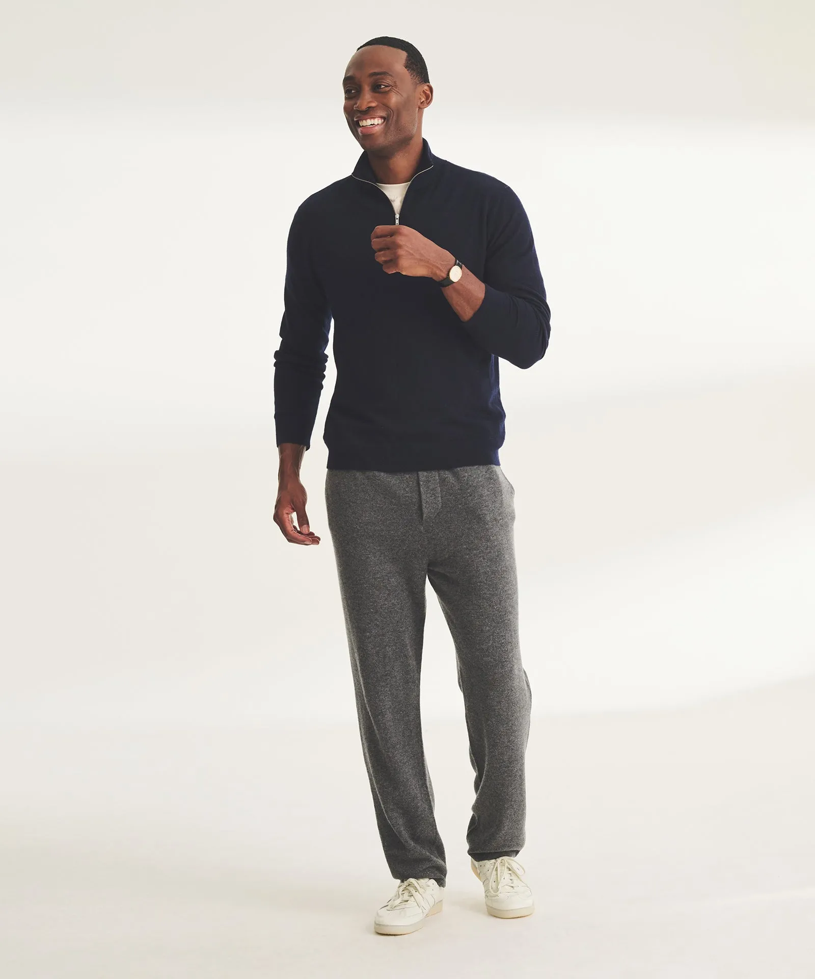 Super Fine Cashmere Quarter Zip
