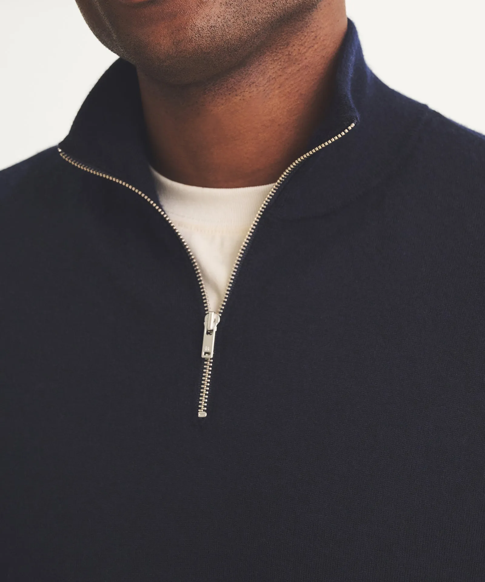 Super Fine Cashmere Quarter Zip