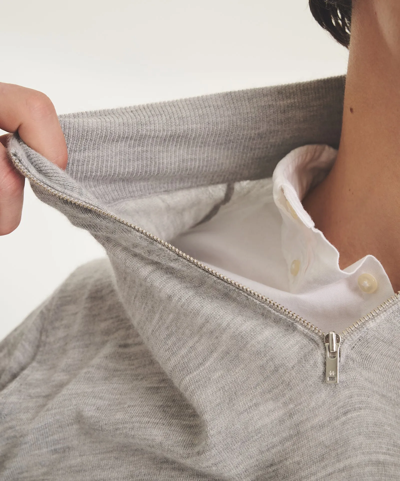 Super Fine Cashmere Quarter Zip