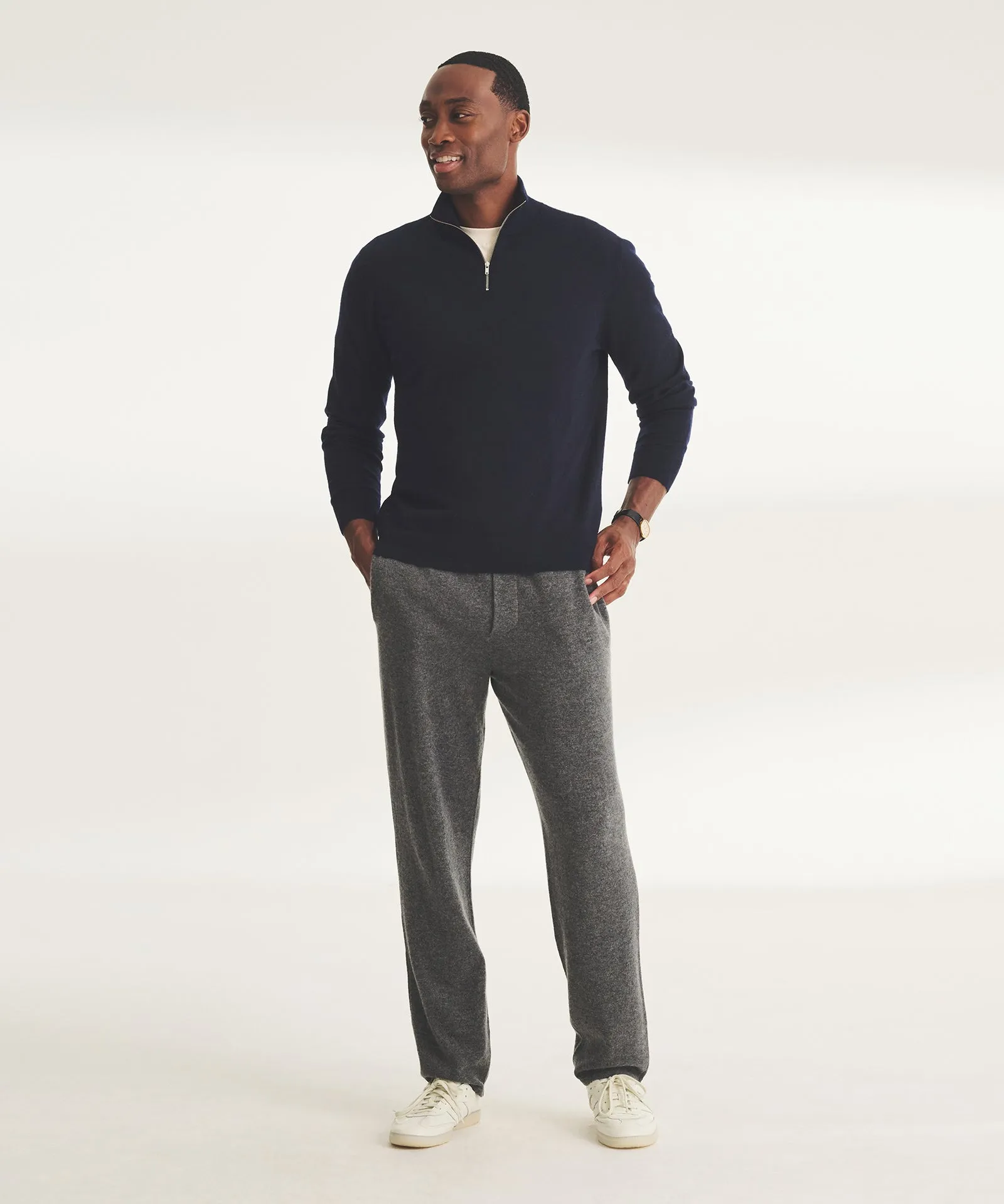 Super Fine Cashmere Quarter Zip
