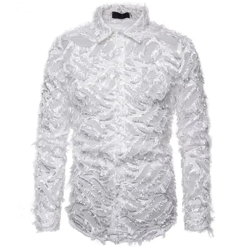 The Raven Feathered Long Sleeve Shirt - Multiple Colors