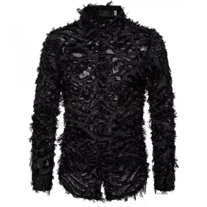 The Raven Feathered Long Sleeve Shirt - Multiple Colors