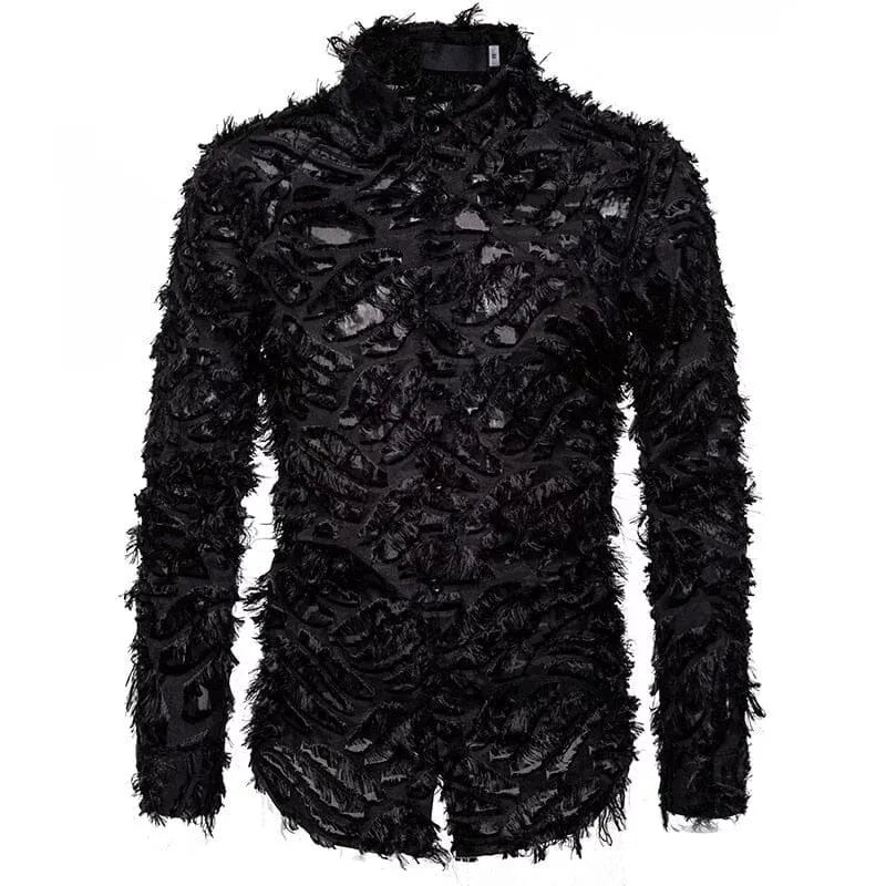 The Raven Feathered Long Sleeve Shirt - Multiple Colors