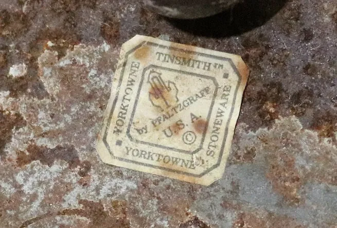 Tin Punched Candleholder with Hearts