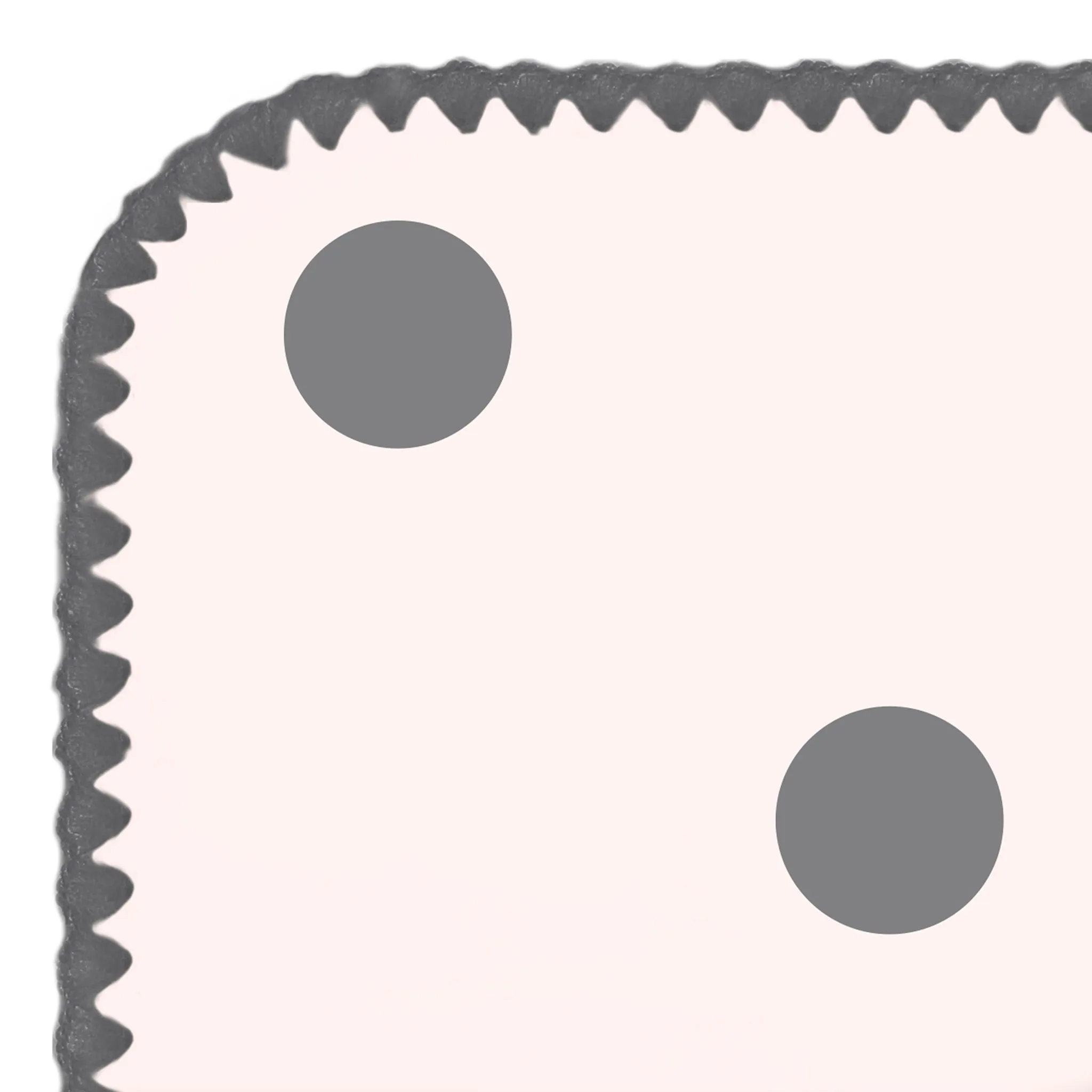 Ultimate Swaddle Blanket - Soft Black Pearl Big Dots on Soft Pink