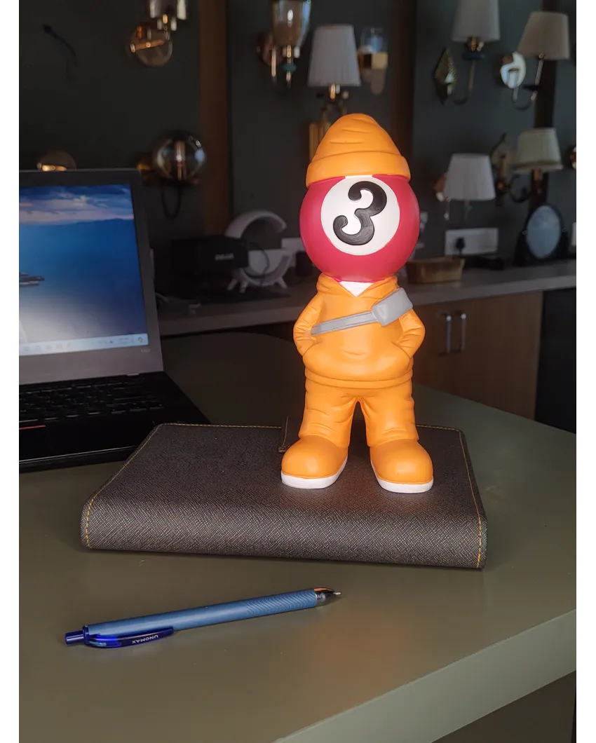 Unique Billiards Resin Table Sculpture | 9 x 4 x 3 inches