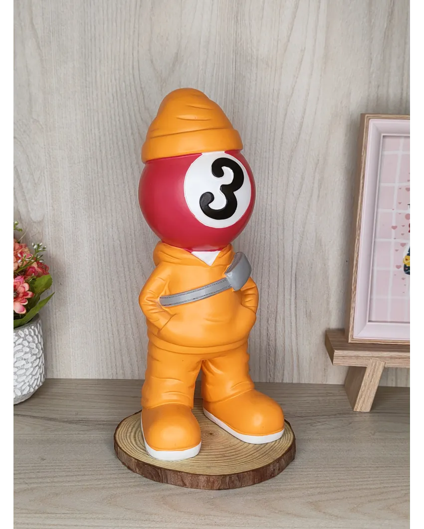 Unique Billiards Resin Table Sculpture | 9 x 4 x 3 inches