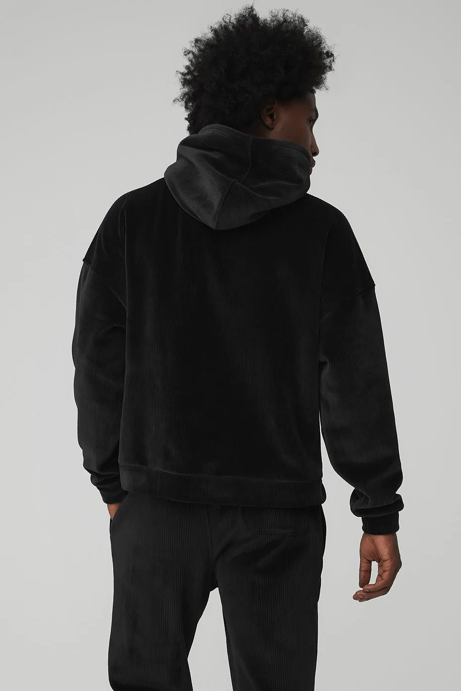 Velour Baller Hoodie - Black