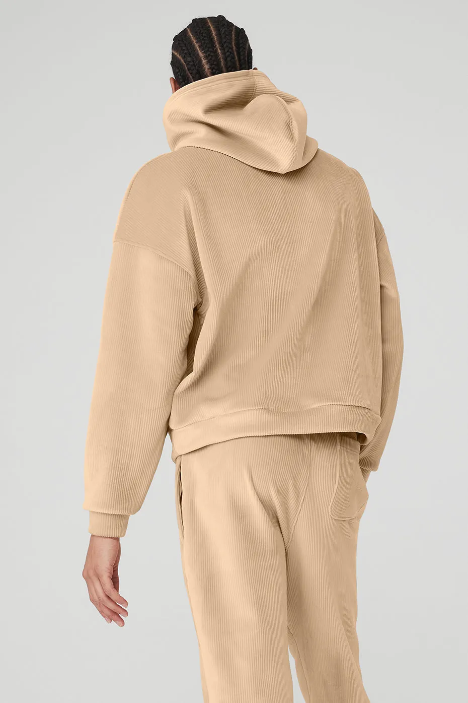 Velour Baller Hoodie - Sand Dune