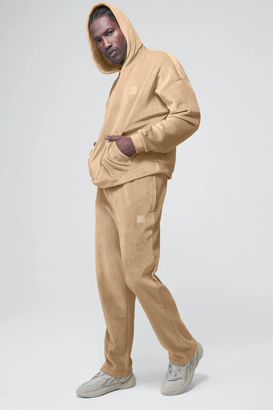 Velour Baller Hoodie - Sand Dune