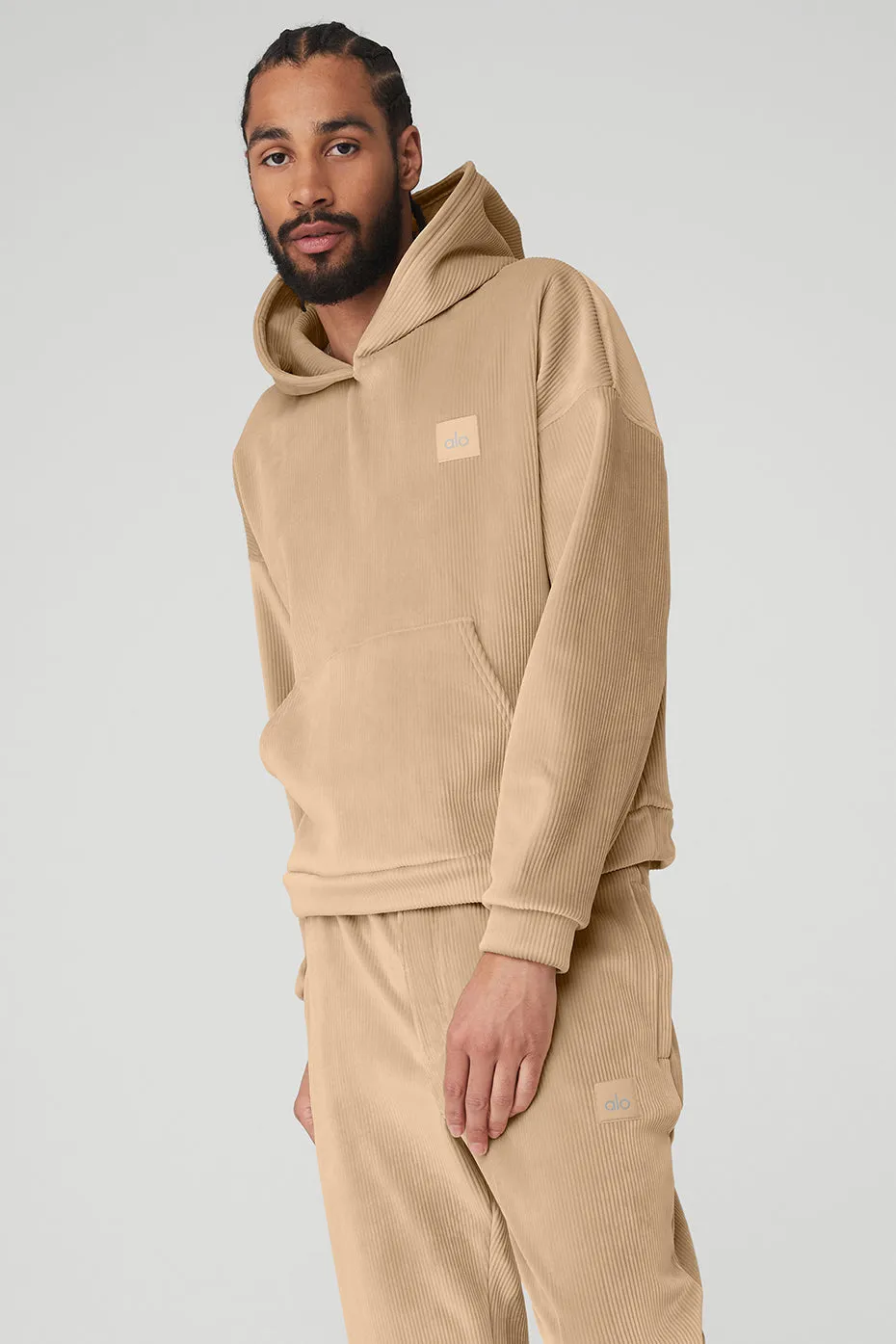 Velour Baller Hoodie - Sand Dune