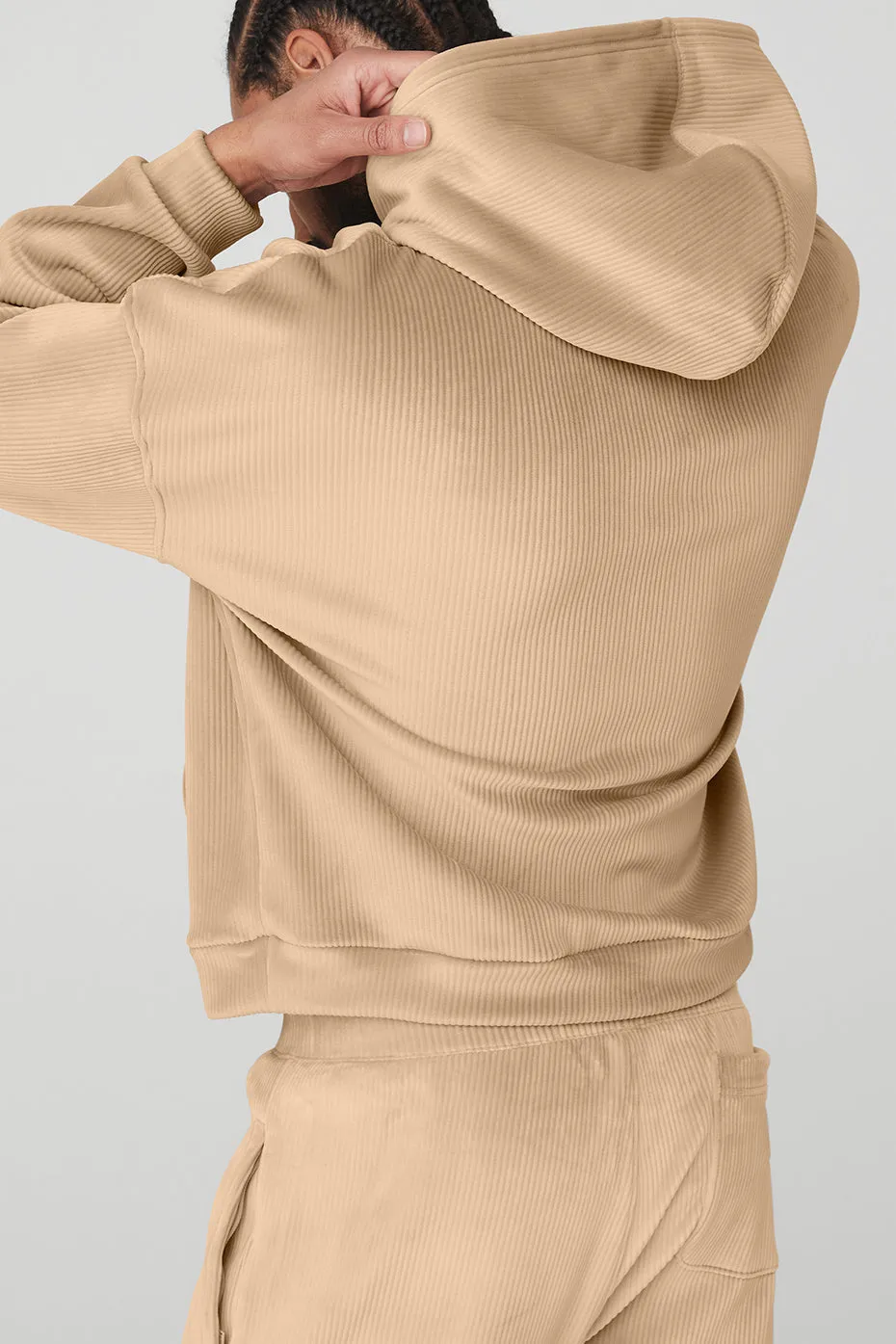 Velour Baller Hoodie - Sand Dune