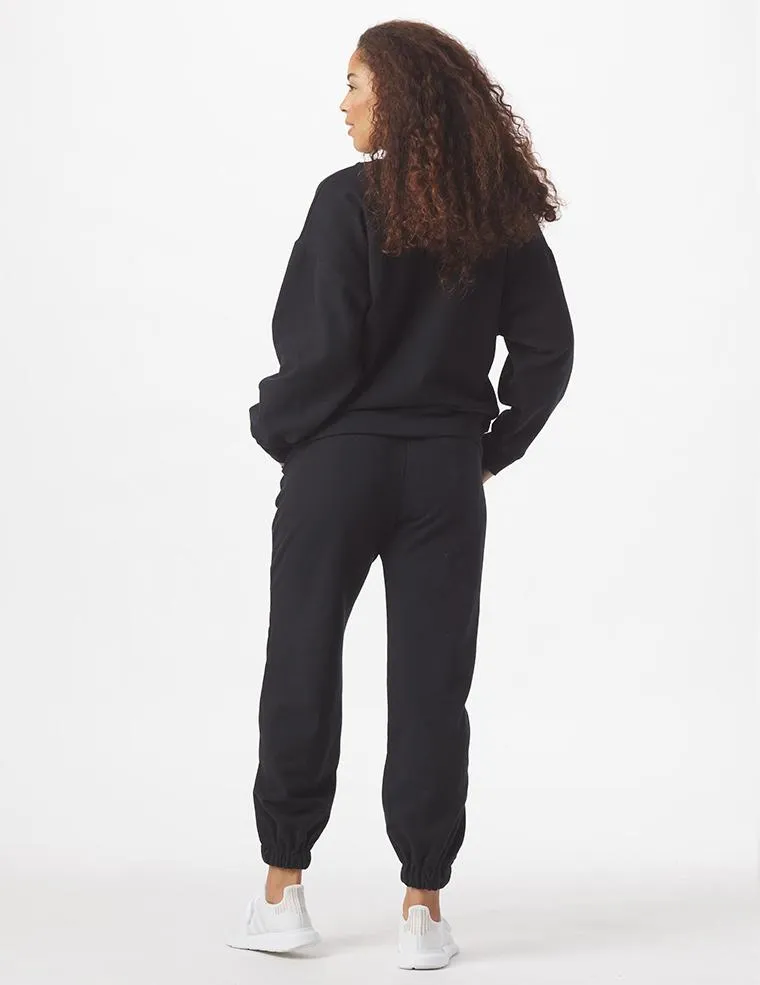 Vintage Oversized Jogger: Black