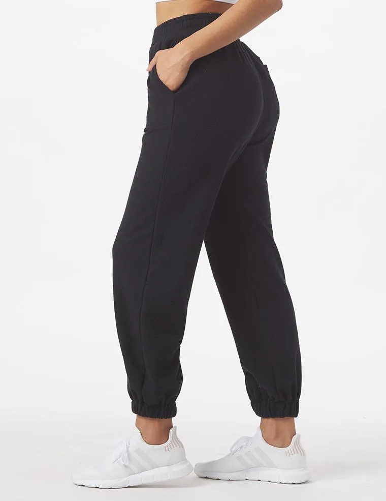 Vintage Oversized Jogger: Black