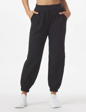 Vintage Oversized Jogger: Black