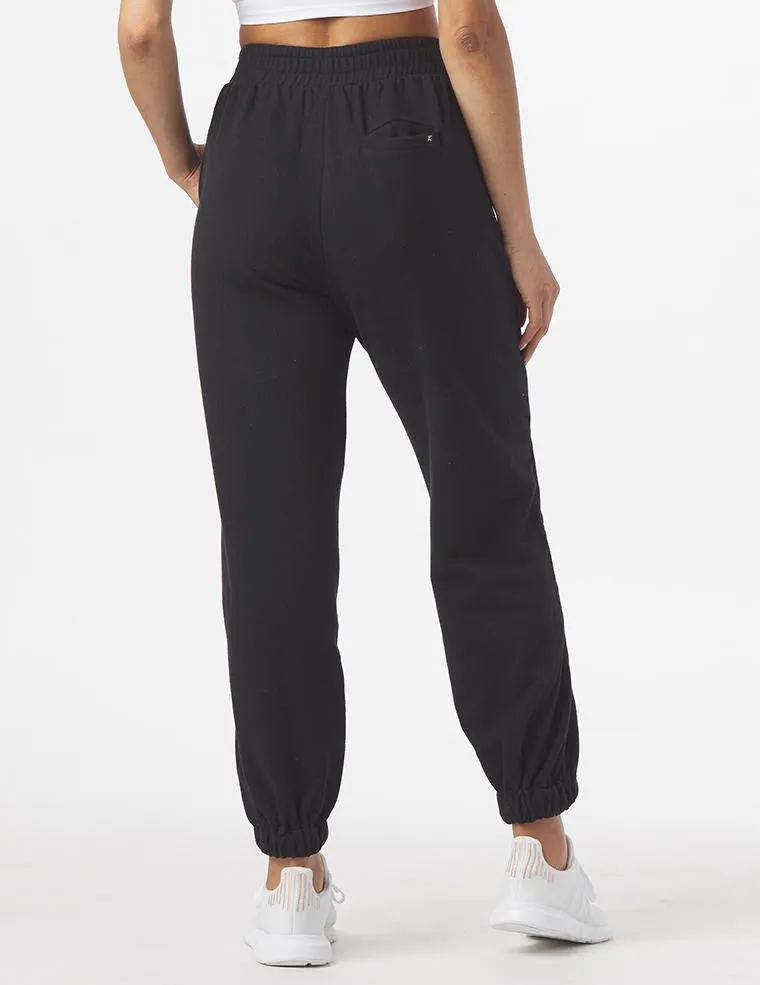 Vintage Oversized Jogger: Black