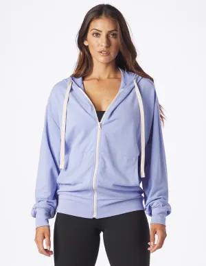 Vintage Oversized Zip Up: Lilac