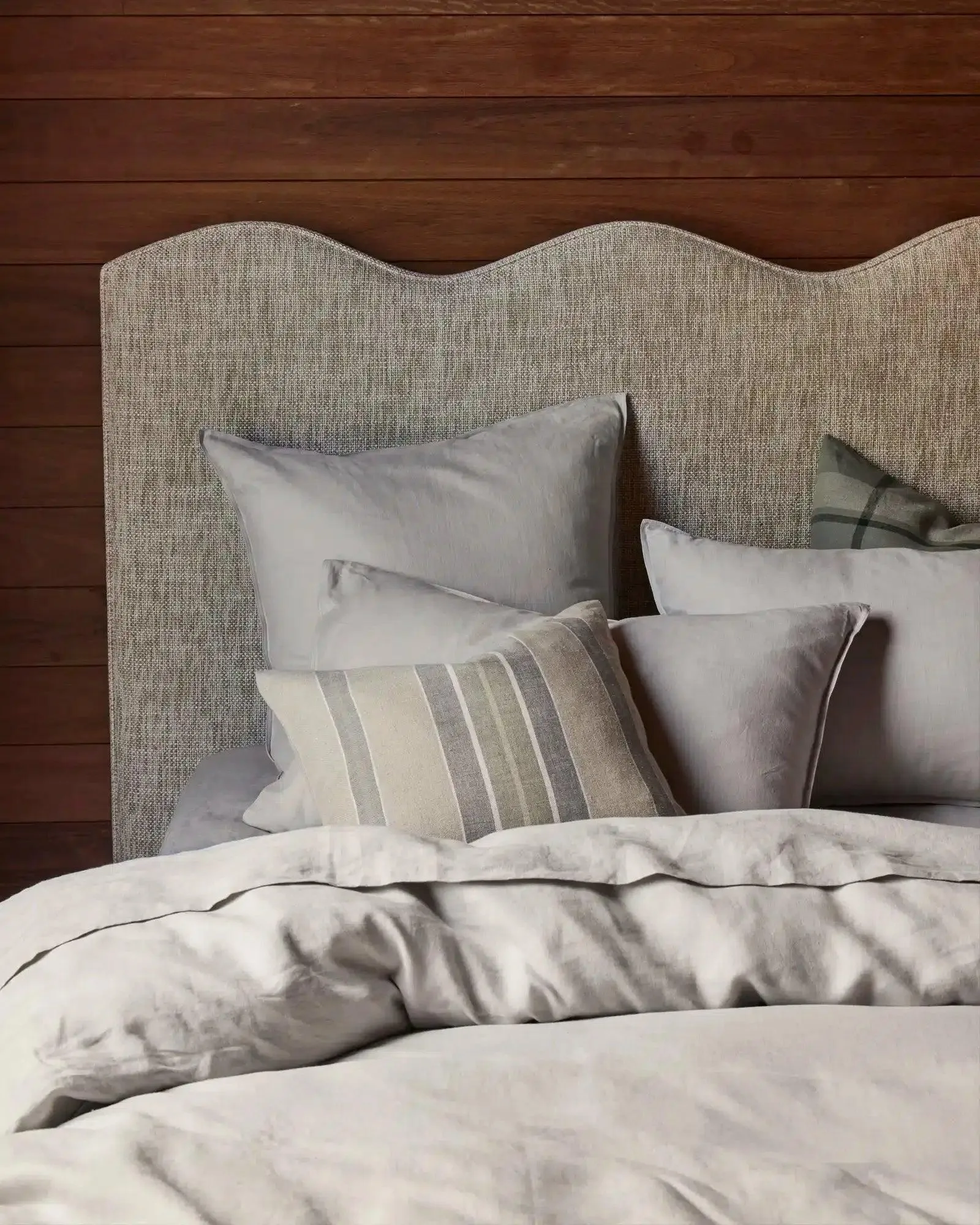 Weave Ravello Linen Flat Sheet - Silver